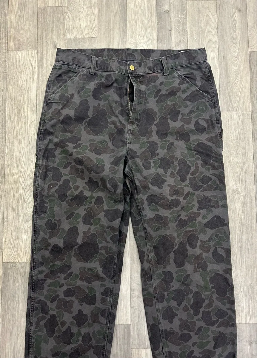 Carhartt Duck Camo Canvas Carpenter Pants XL - Image 2