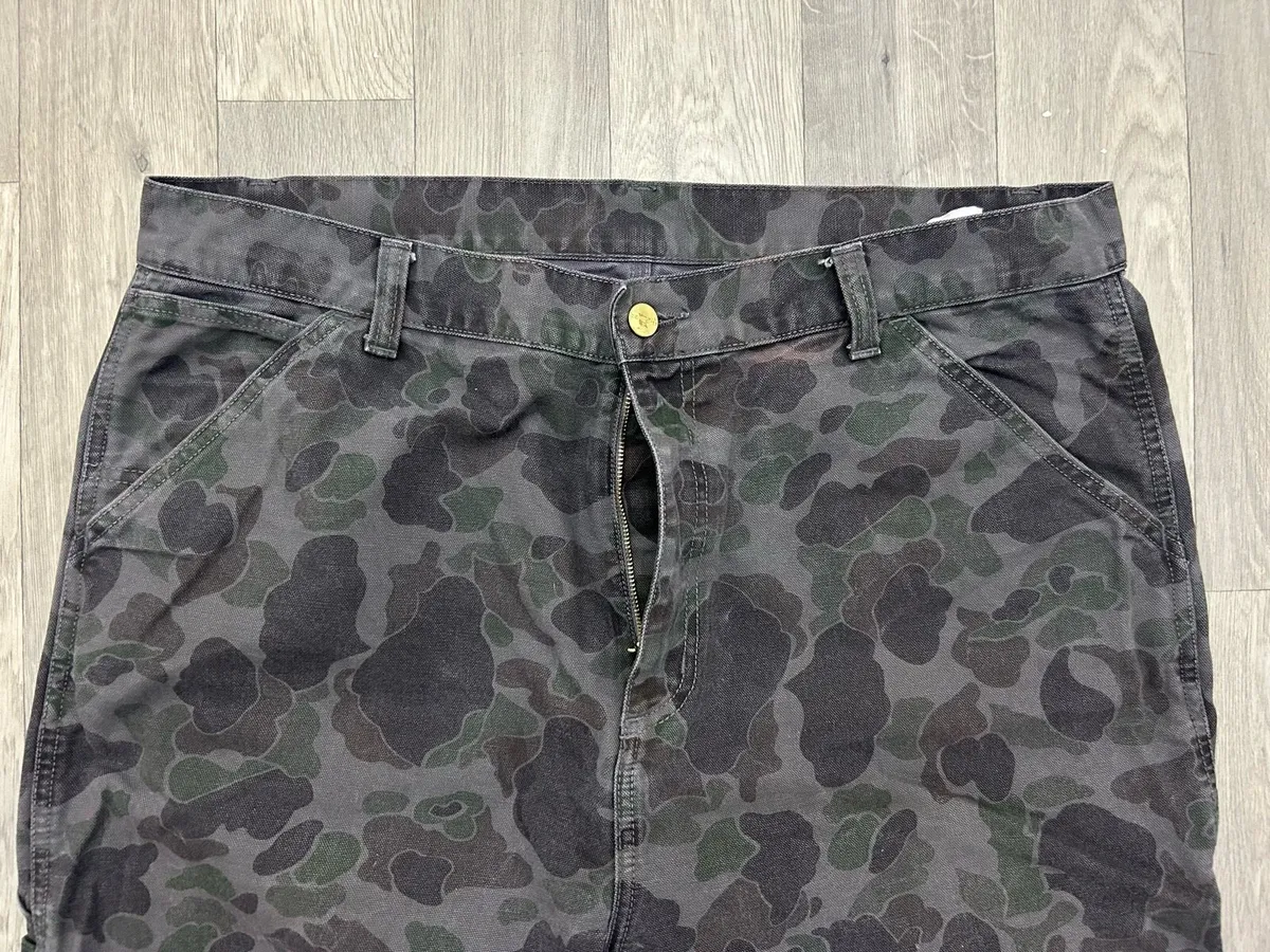 Carhartt Duck Camo Canvas Carpenter Pants XL - Image 3