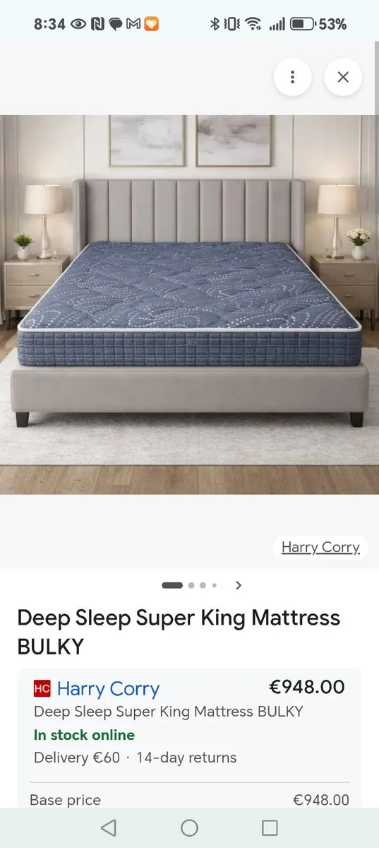 Mattress king size 5ft