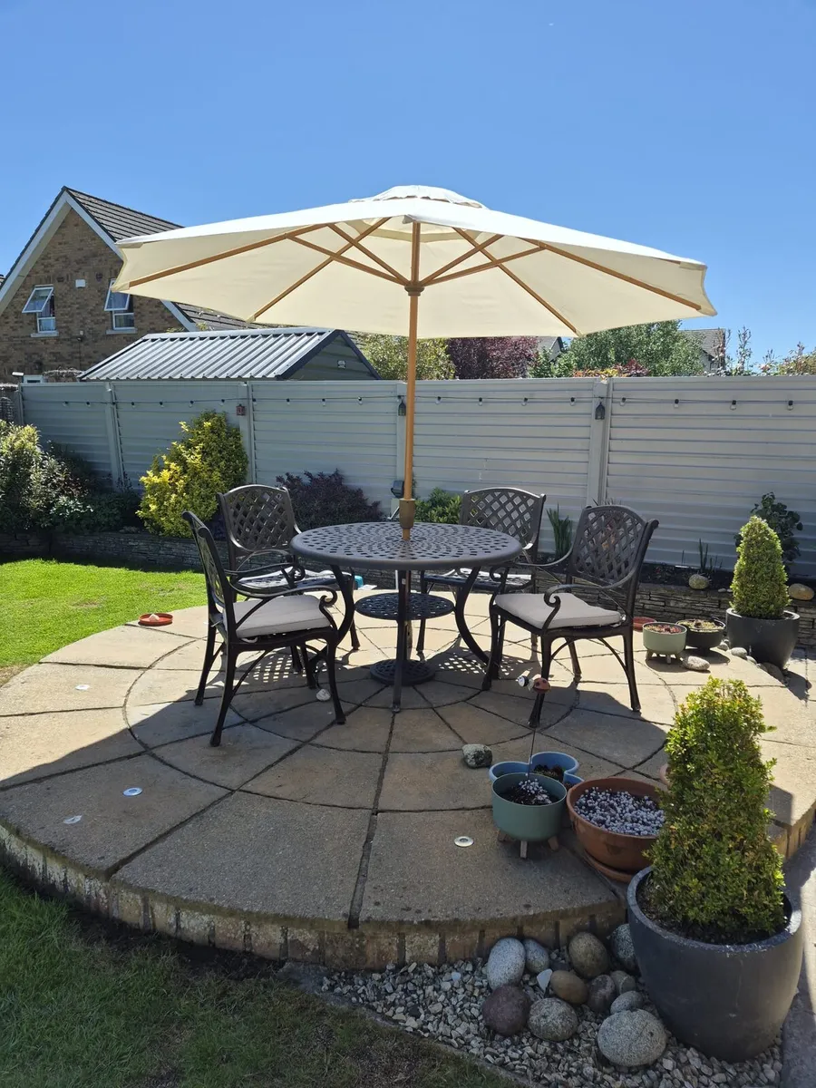 Cast Iron Garden Table full set - Image 4