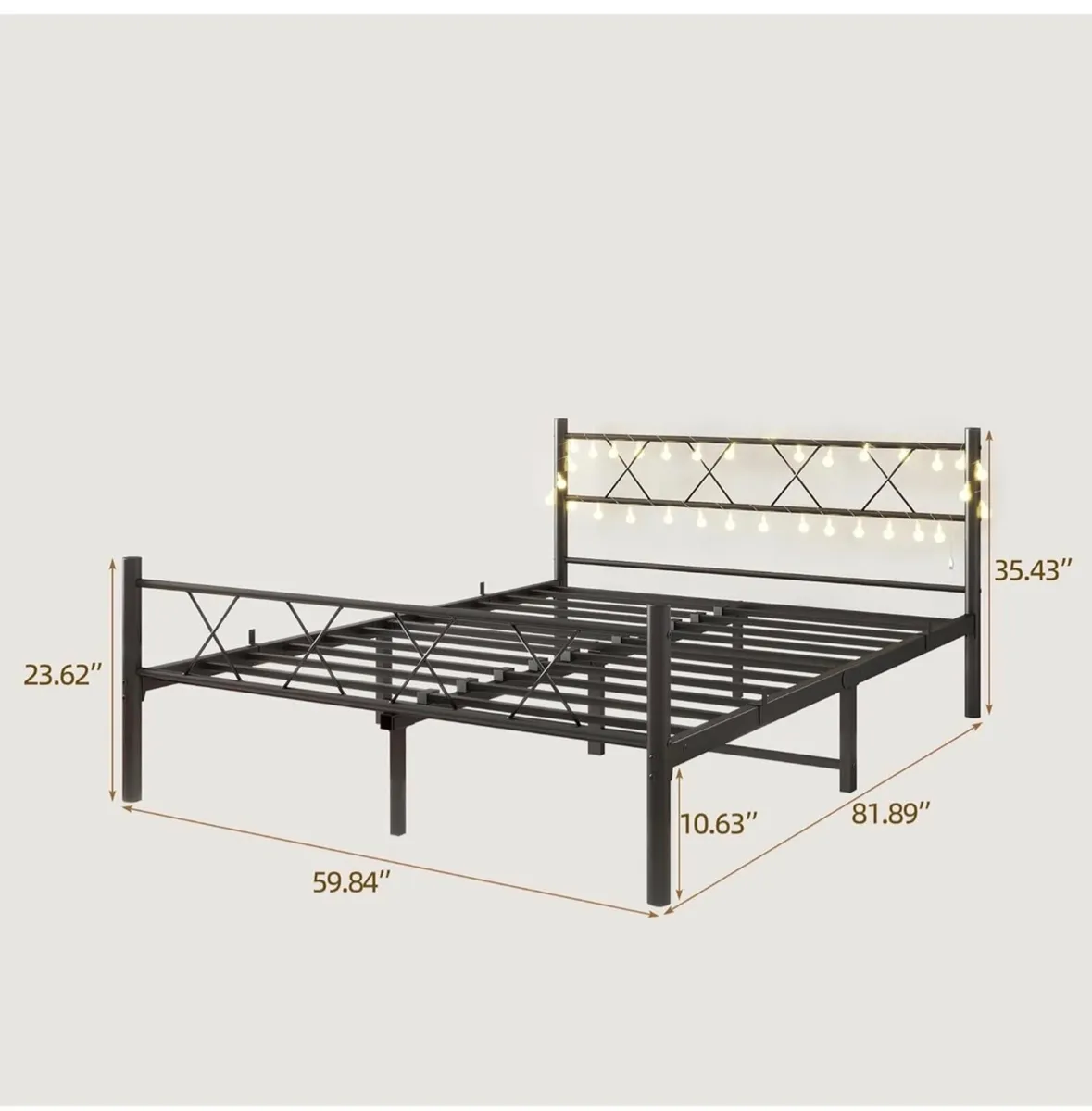 Size 150 x 200 cm Included components Headboard, I - Image 4