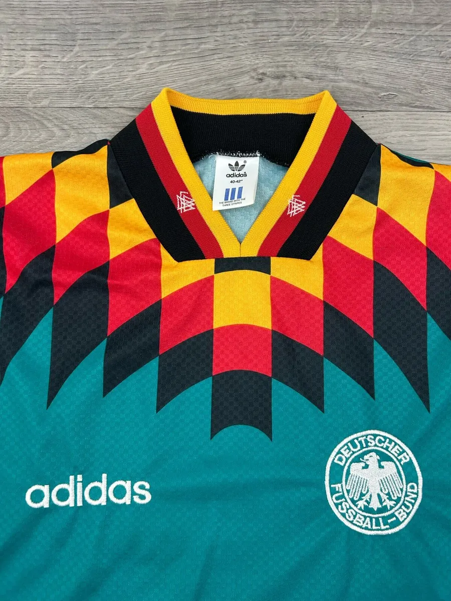 Vintage 1994 Adidas Germany Away Jersey Shirt M - Image 3