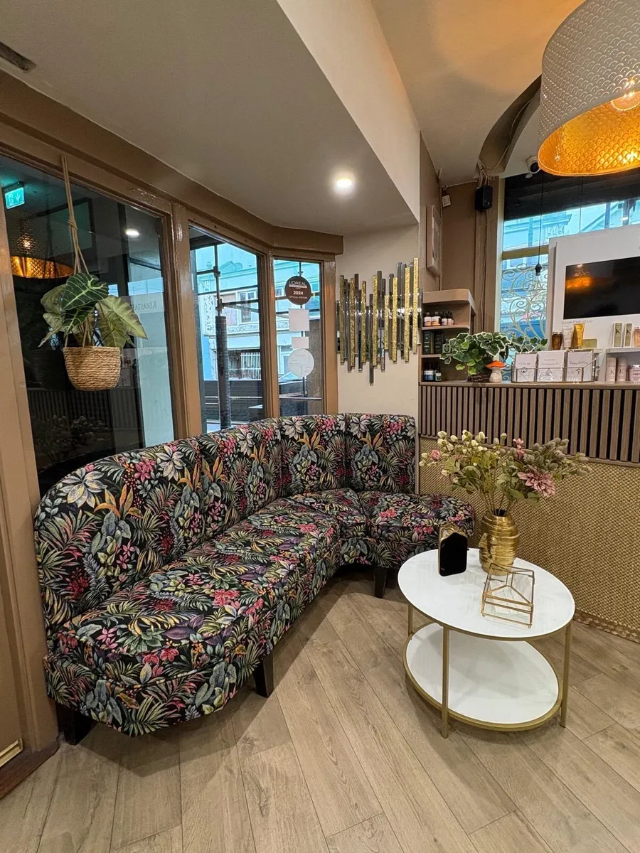 Reception room seating.