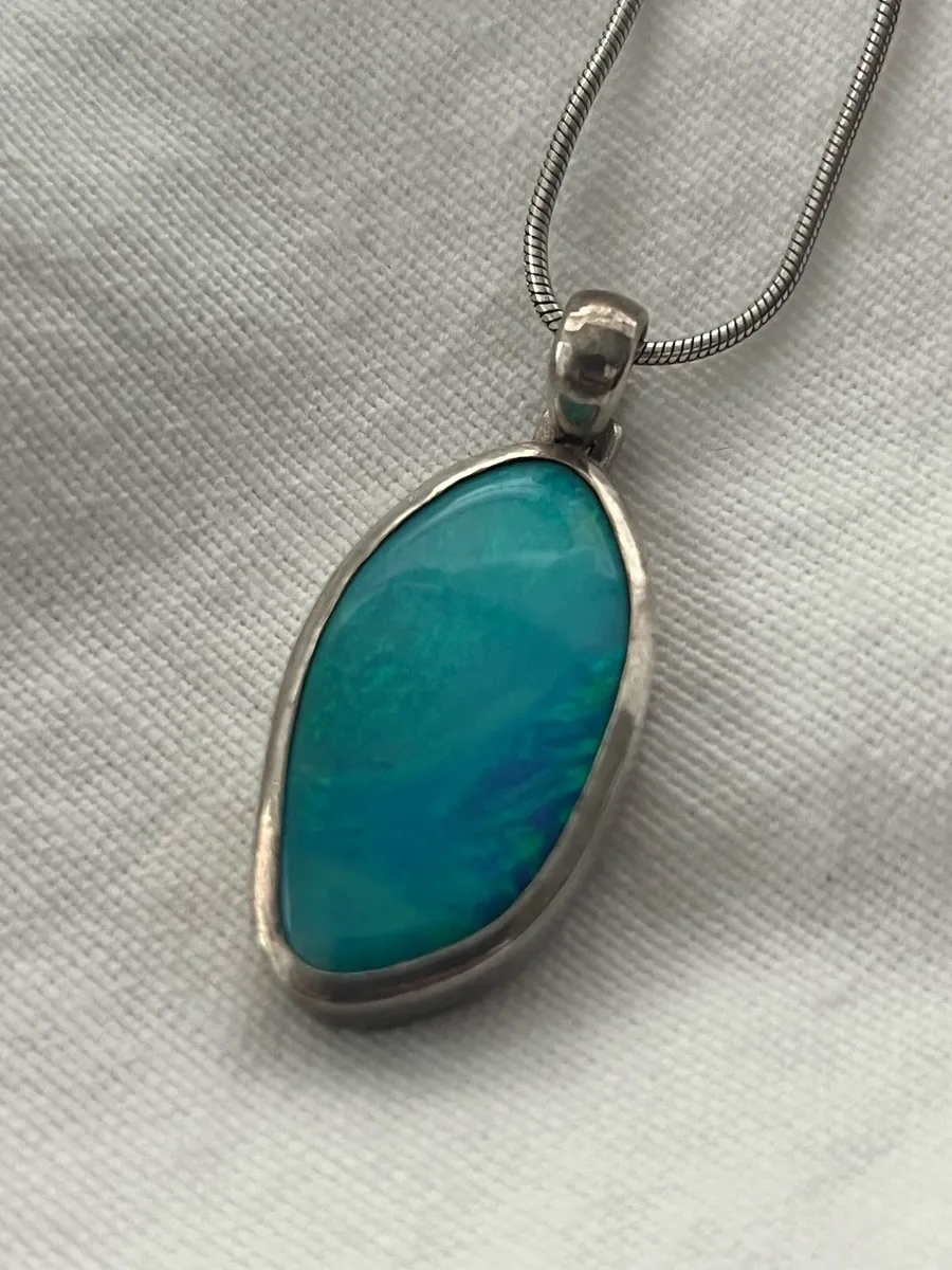 Australian Opal pendant- sterling silver - Image 3