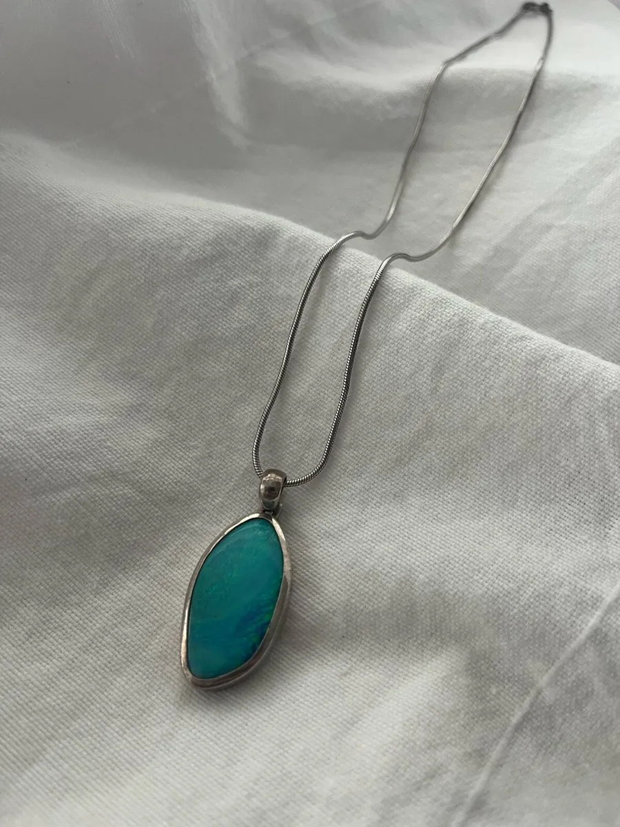 Australian Opal pendant- sterling silver - Image 4