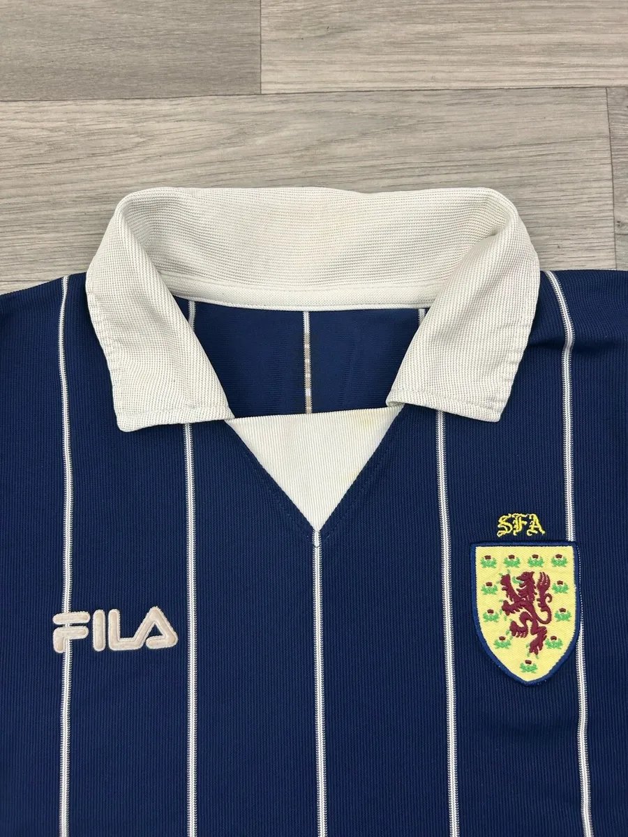 Vintage 2002 Fila Scotland Home Jersey Shirt L - Image 4