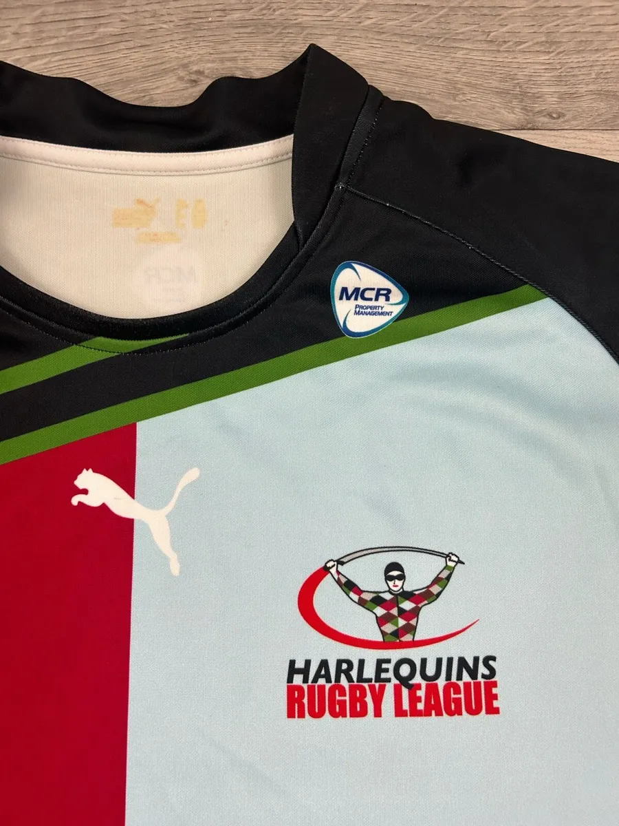 Vintage Puma Harlequins Rugby League Jersey XXL - Image 3