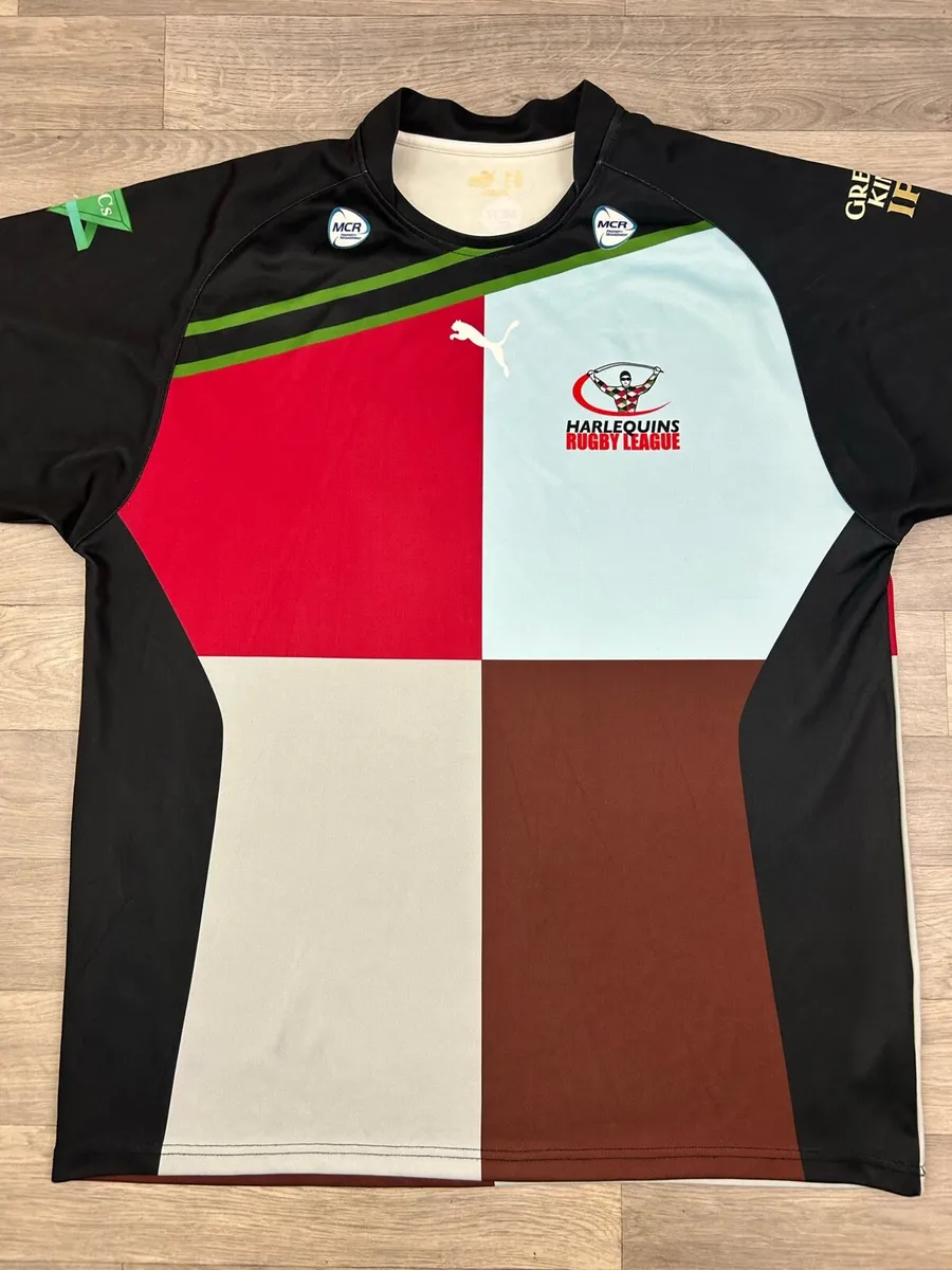 Vintage Puma Harlequins Rugby League Jersey XXL - Image 2