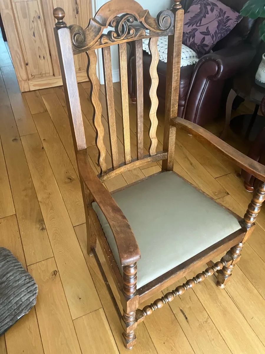Hardwood Carver Chair - Image 2