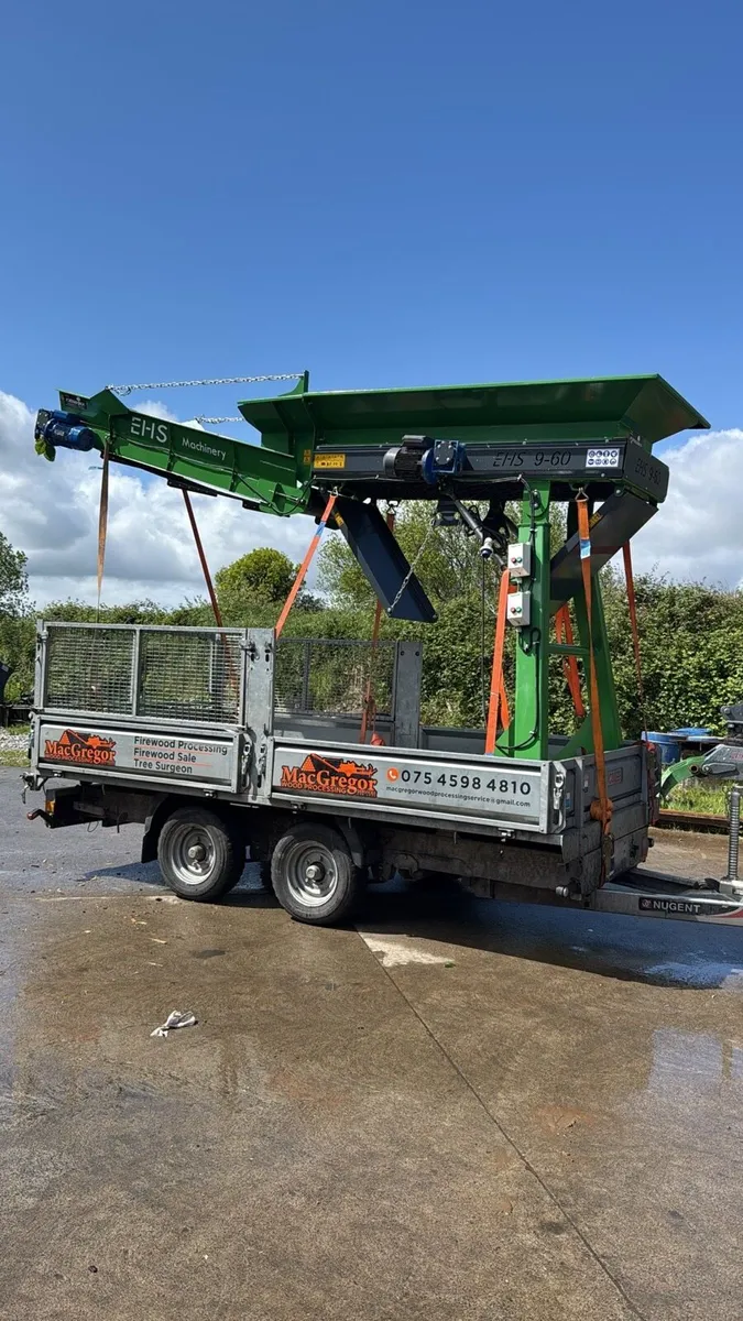 Log Cleaner with 2.5m conveyor for rent