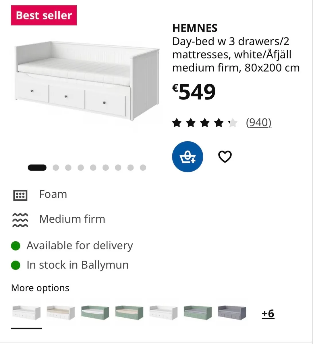 IKEA Hemnes Sofa Bed - Image 3