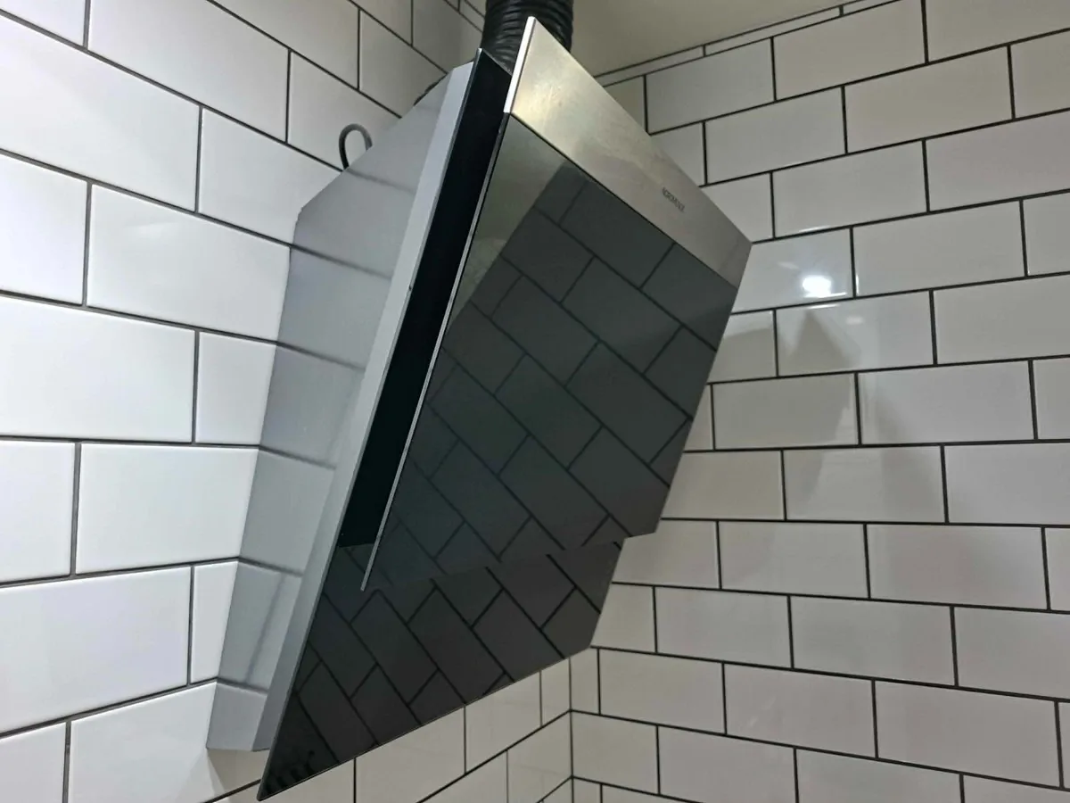 Nordmende 55cm Glass with SS frontal Angled hood - Image 1