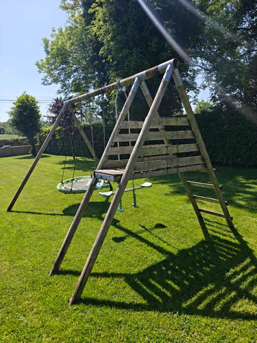 Playground swing , slide set - Image 1