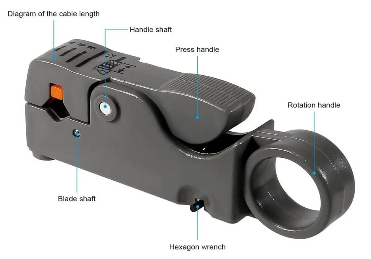 Coax Cable Crimper /Coaxial Cable Compression Tool - Image 4