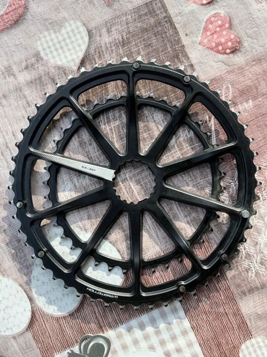 Bike Cranks, Cannondale Spidering 53/39, 10 arms, Used in great condition - Image 3