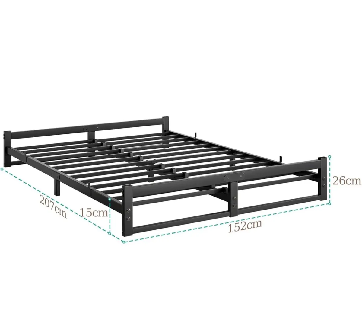 King Size Bed Frame,5ft Floor Bed Frame King Size - Image 2