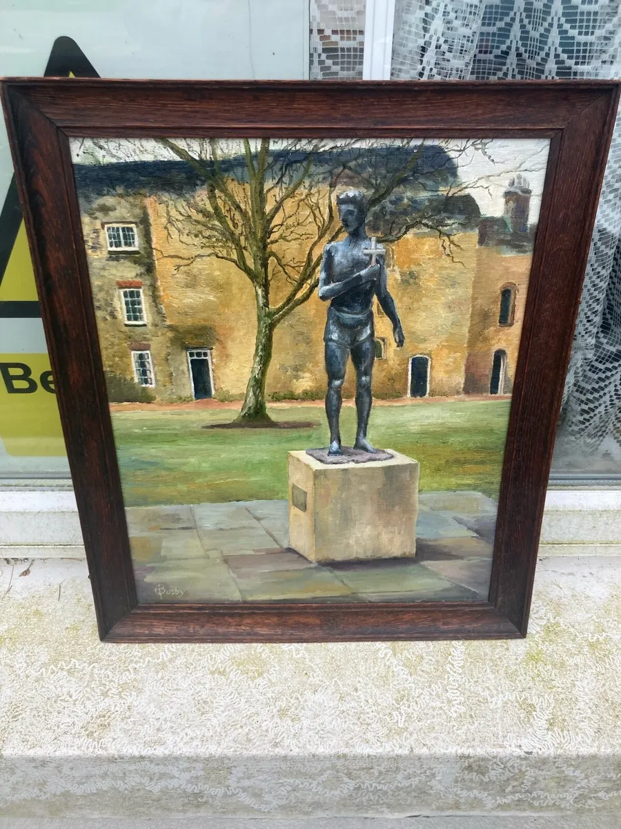 Oil painting st Edmund free postage - Image 1