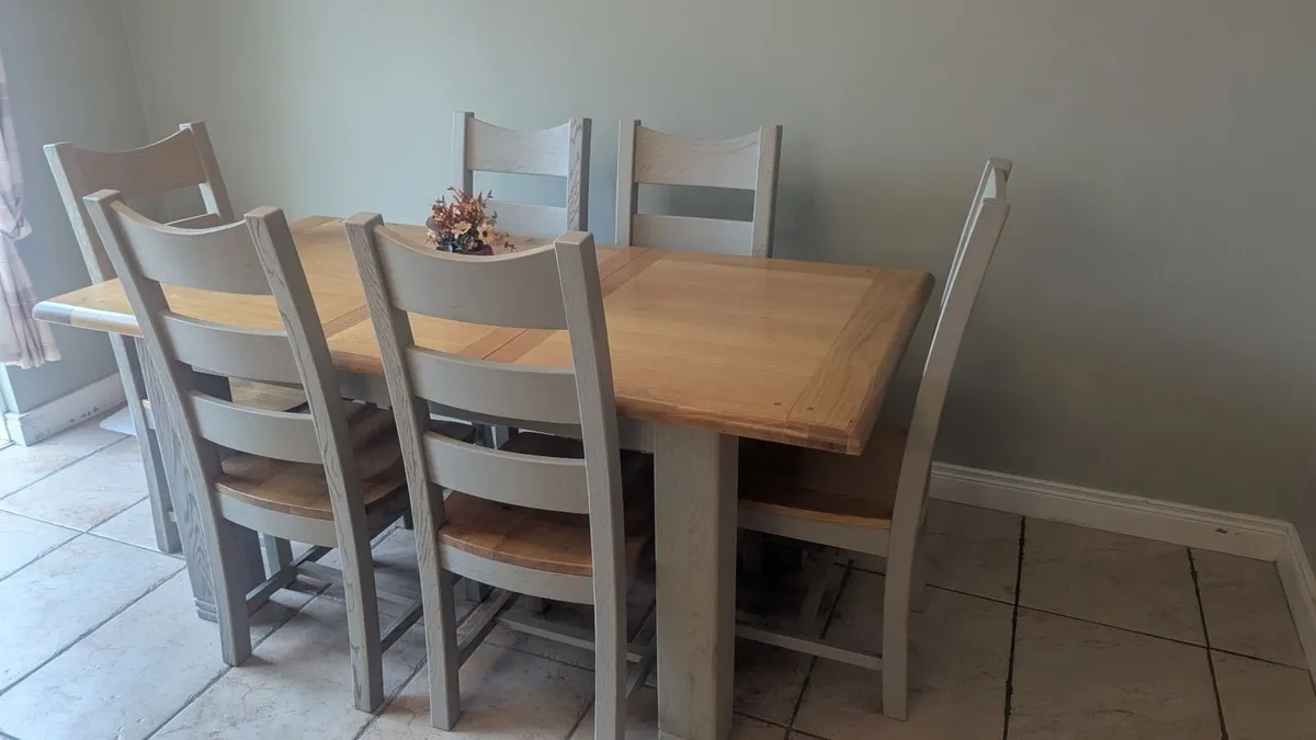 Dining Table + 6 chairs - Image 1