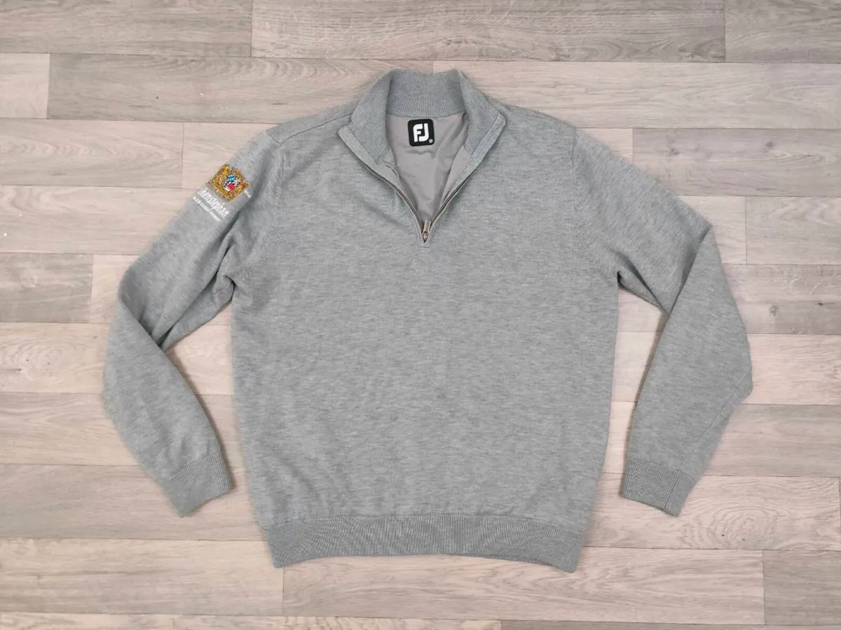 FootJoy FJ Half Zip Golf Jumper Mens Medium - Image 1