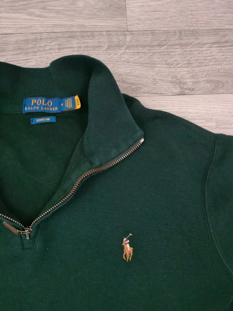 Polo Ralph Lauren Half Zip Jumper Mens Medium - Image 3