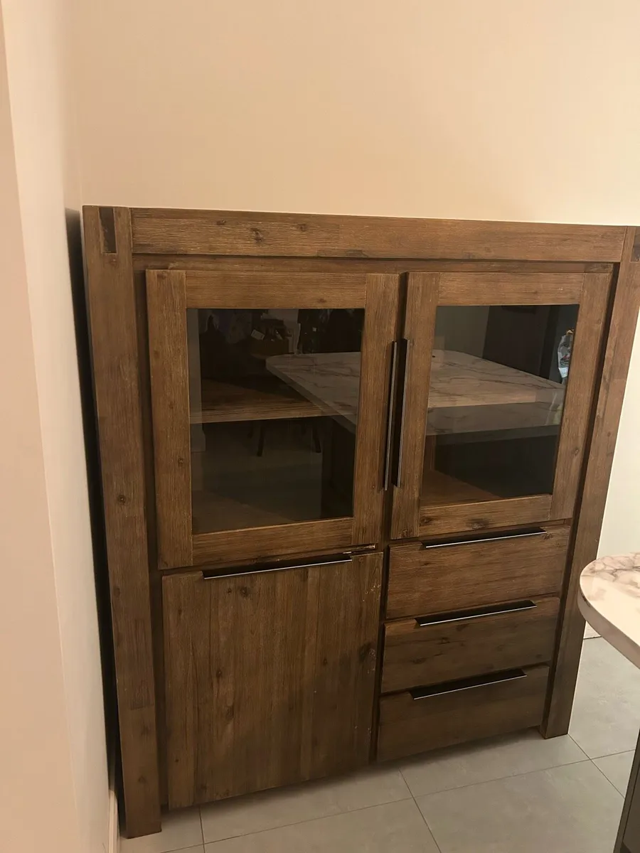 Solid Acacia Wood Kitchen Dresser - Image 2