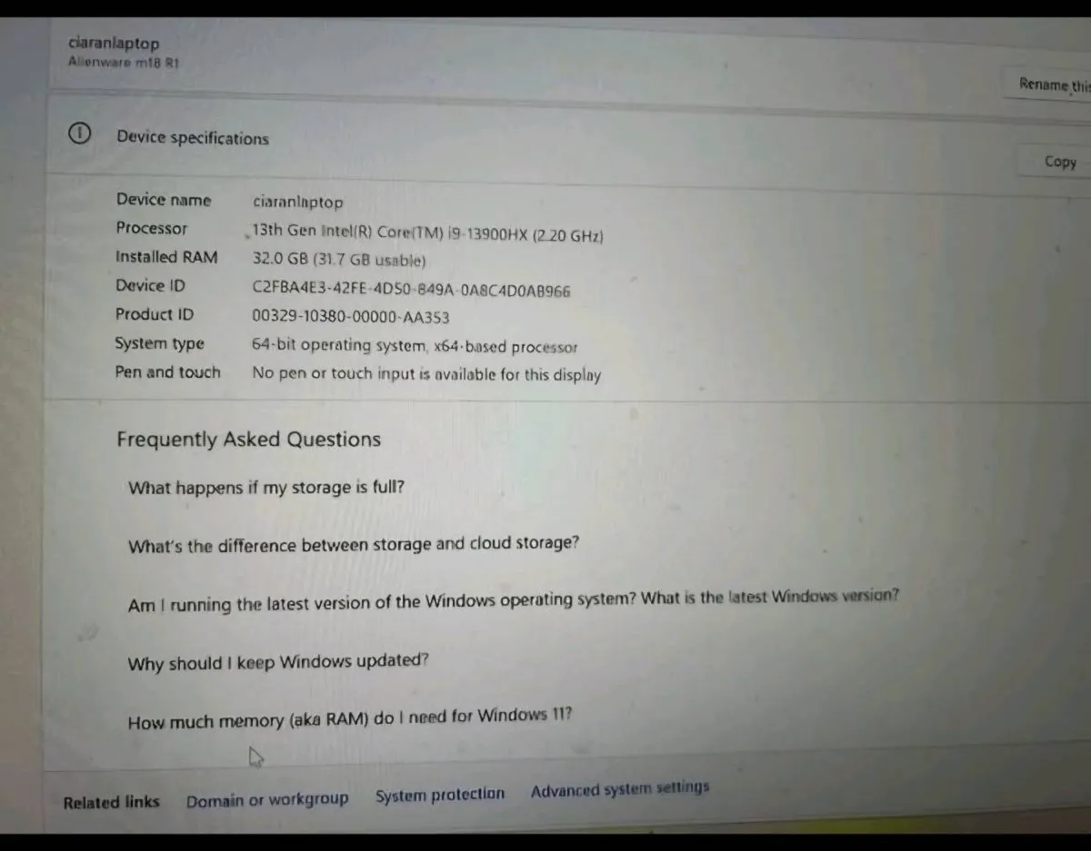 Laptop Alienware - Image 4