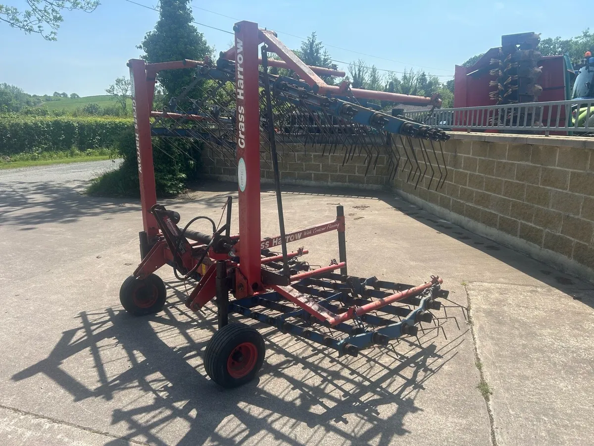 Opico grass harrow 18ft - Image 1