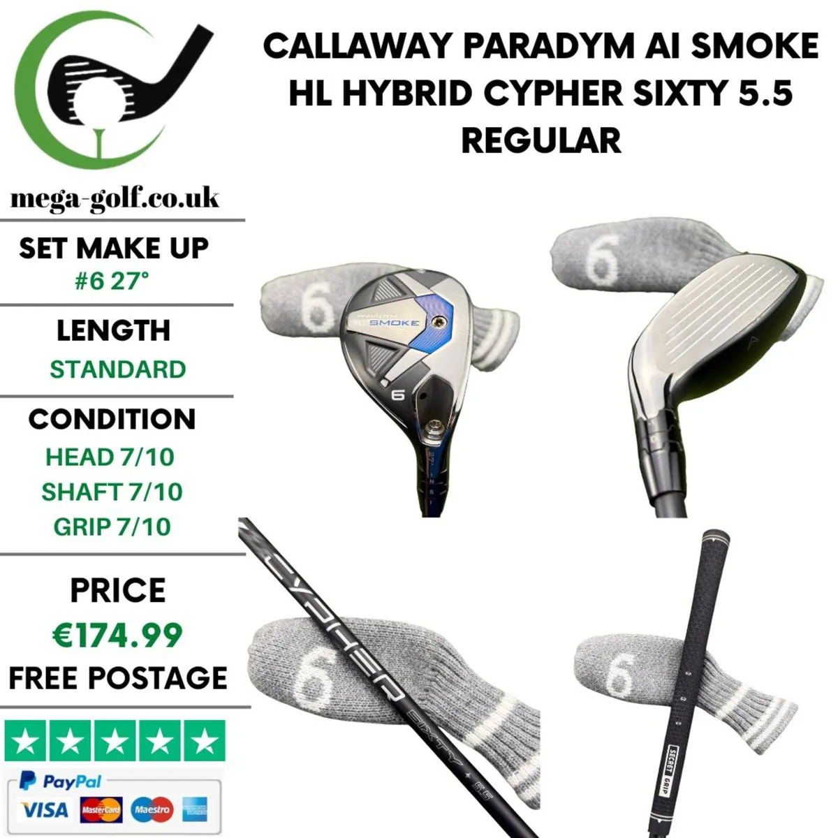 Callaway Paradym Ai Smoke HL Hybrid / #6 27° - Image 1