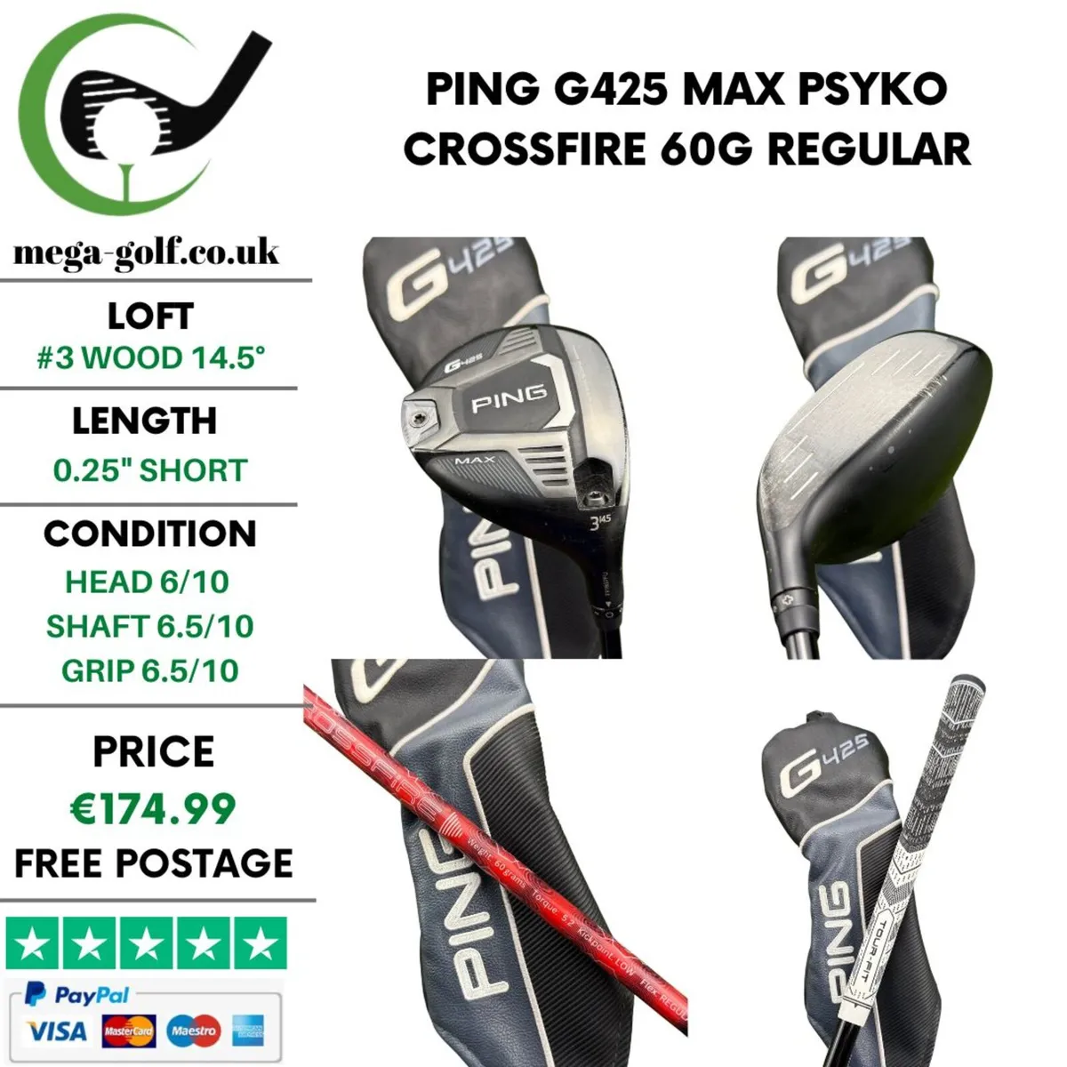 Ping G425 Max #3 Wood 14.5° / Regular - Image 1