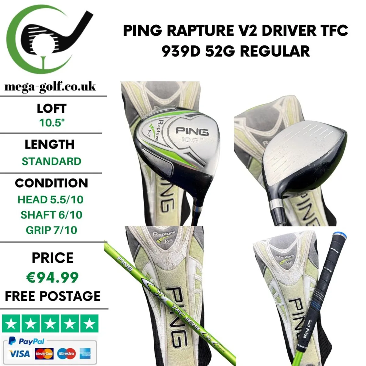 Ping Rapture V2 Driver / 10.5° / Regular - Image 1