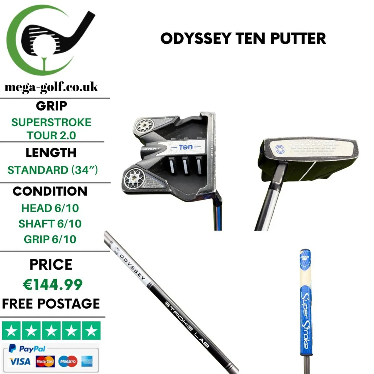 Odyssey Ten Putter / 34" - Image 1