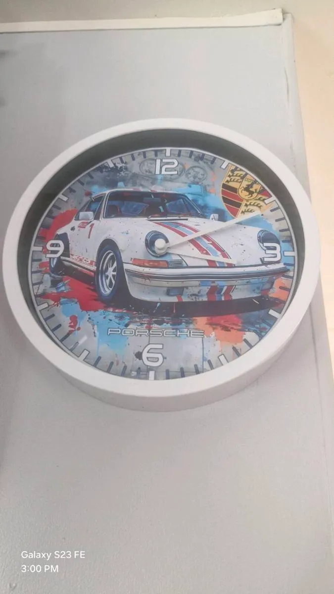 Porshe wall clock, - Image 2