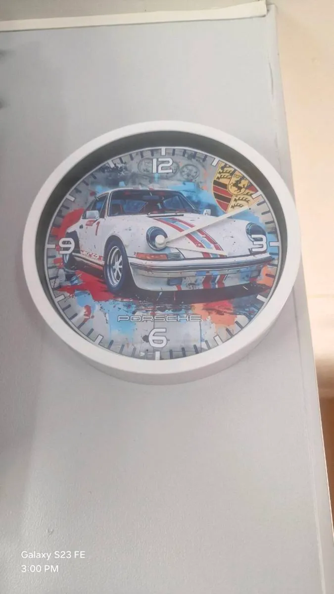 Porshe wall clock, - Image 3