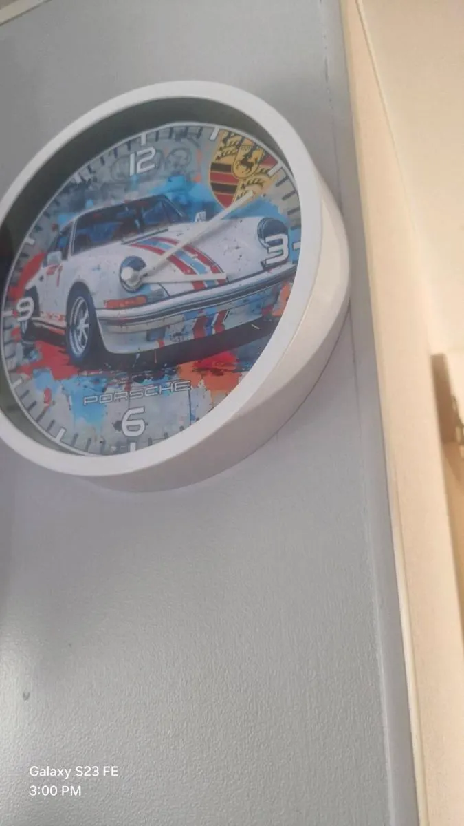 Porshe wall clock, - Image 4