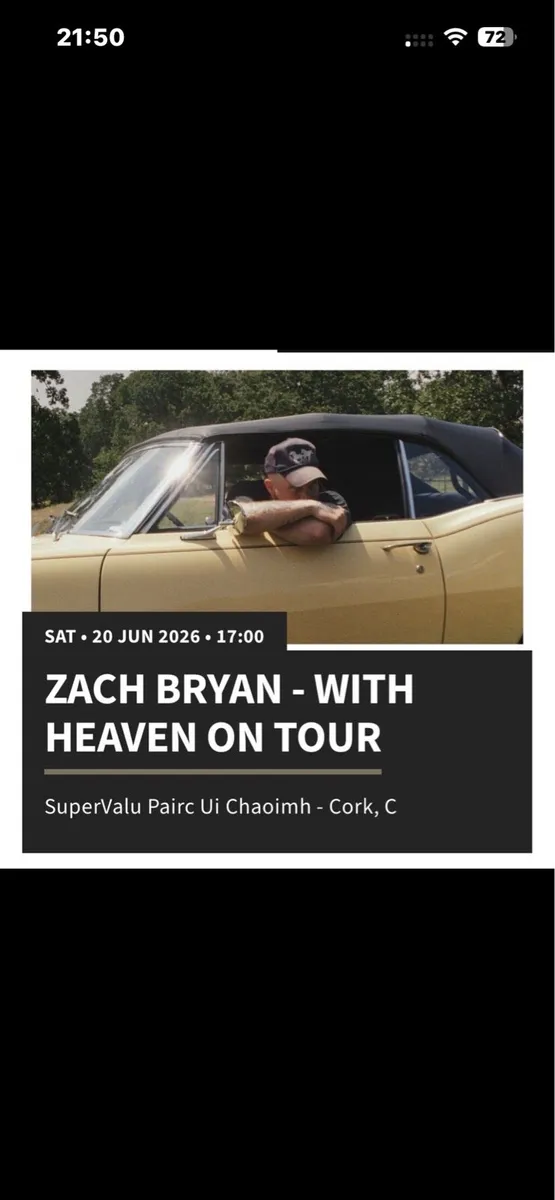 Zach Bryan tickets - Image 1