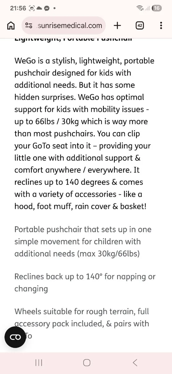 We go special needs stroller - Image 3