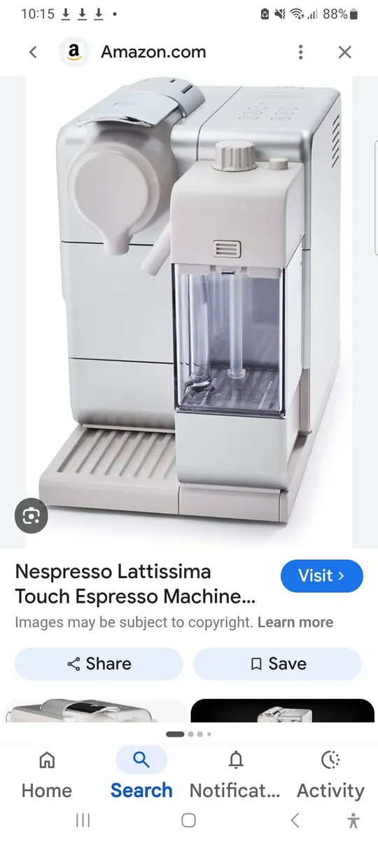 De Longhi EN550.S Nespresso Lattissima Touch Coffe - Image 4