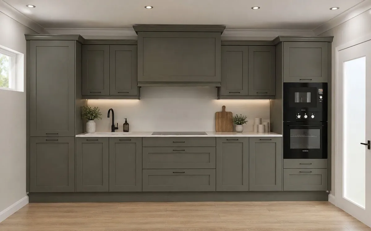 Solid Ash Painted Shaker Kitchen – Only €5,450! - Image 1