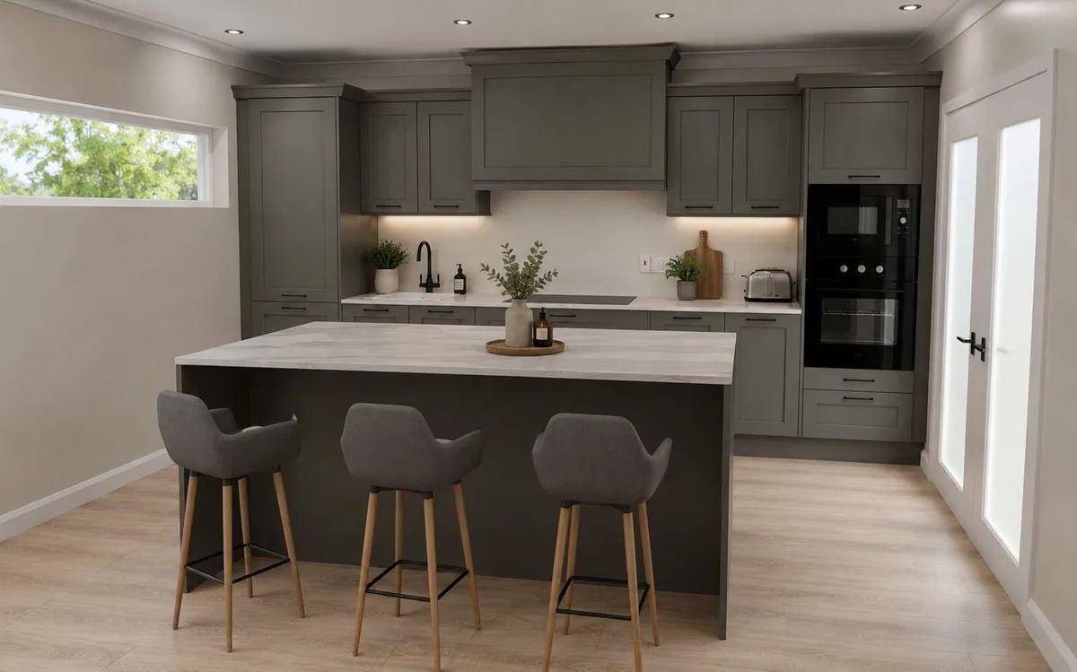 Solid Ash Painted Shaker Kitchen – Only €5,450! - Image 2
