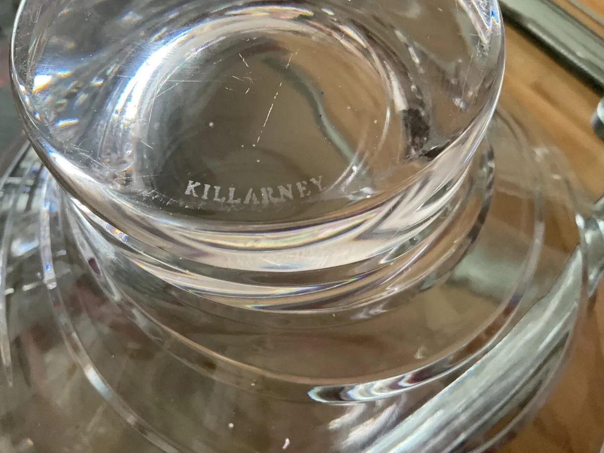 Large Killarney crystal bowl - Image 3