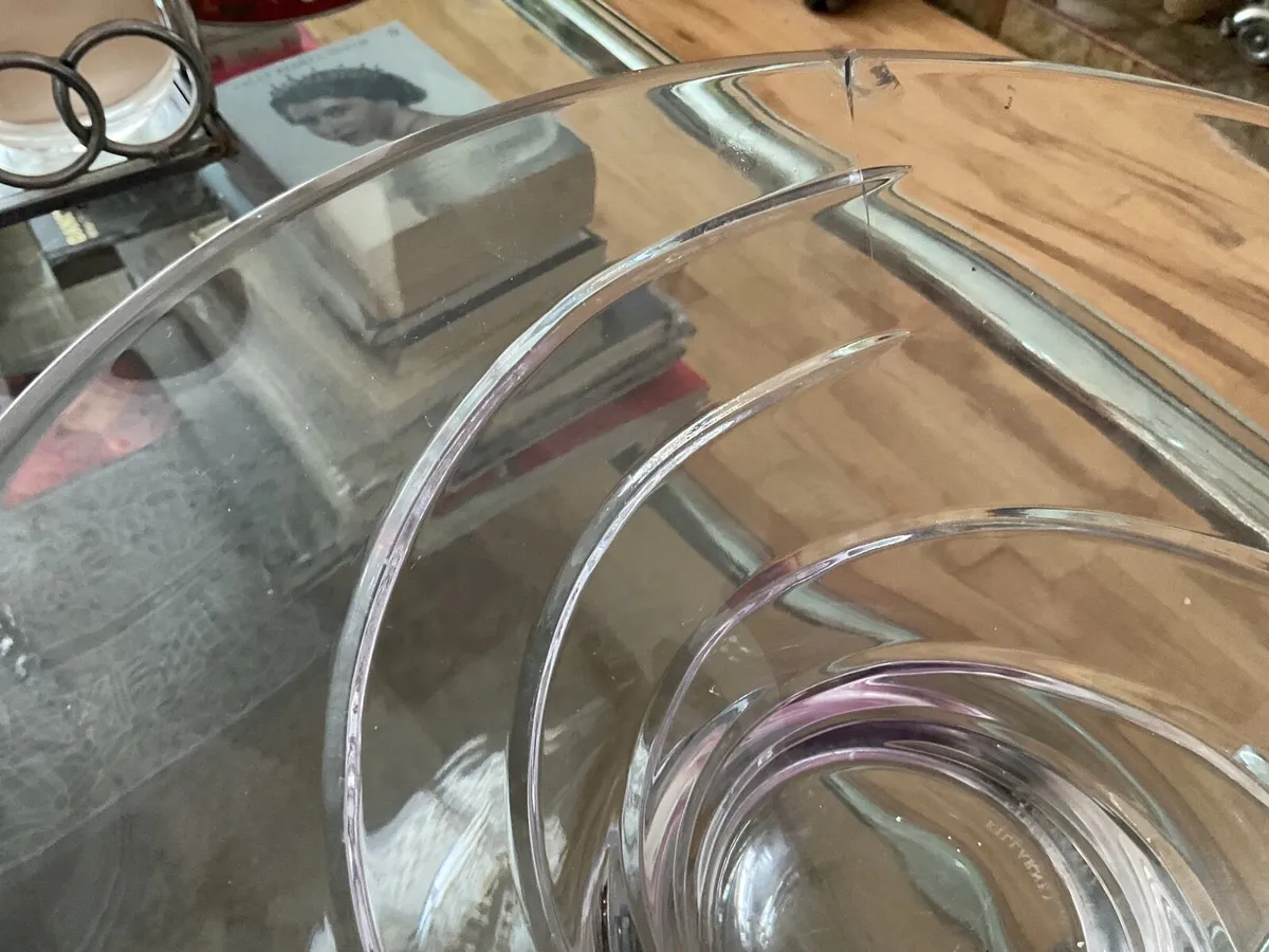 Large Killarney crystal bowl - Image 2