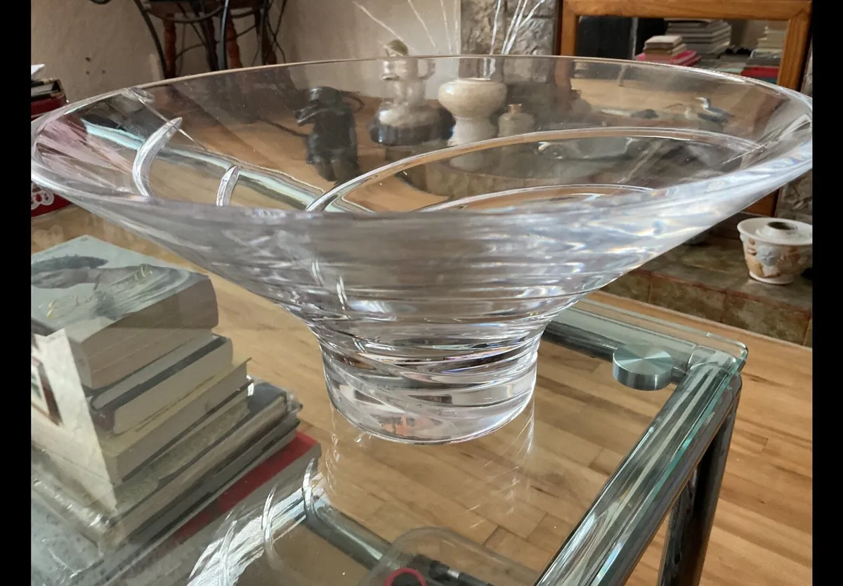 Large Killarney crystal bowl - Image 4