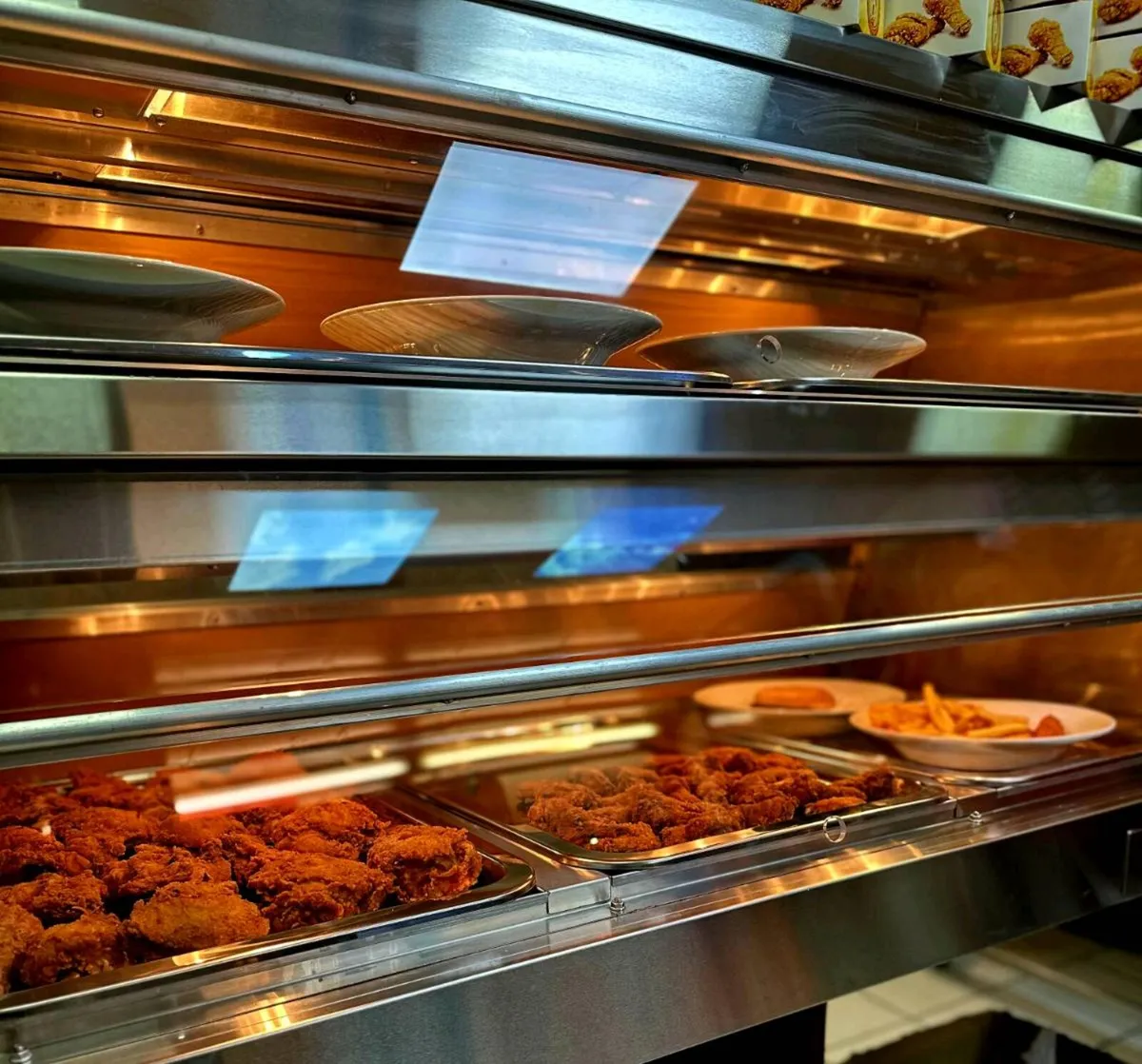 Hot display cabinet _ KFC style food warmer - Image 4