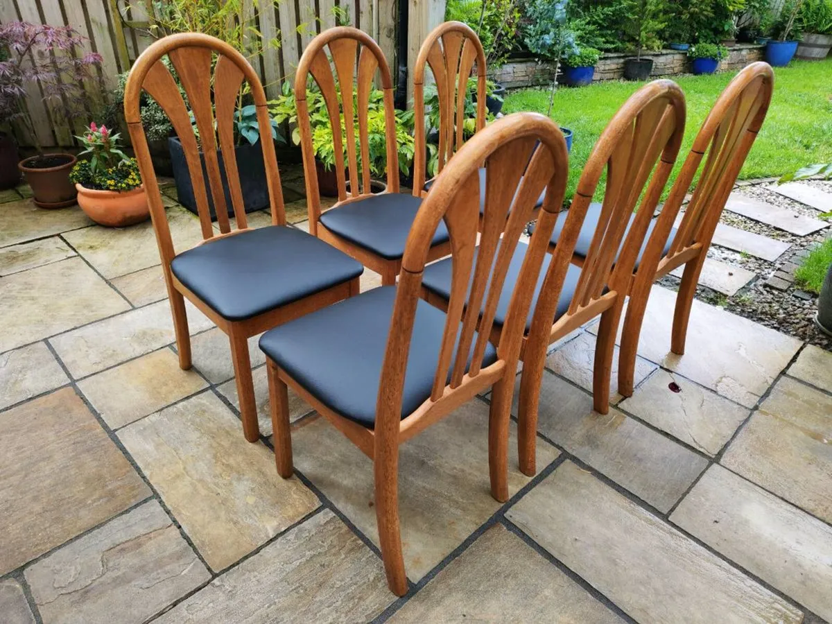 6 kitchen dining chairs - Image 2