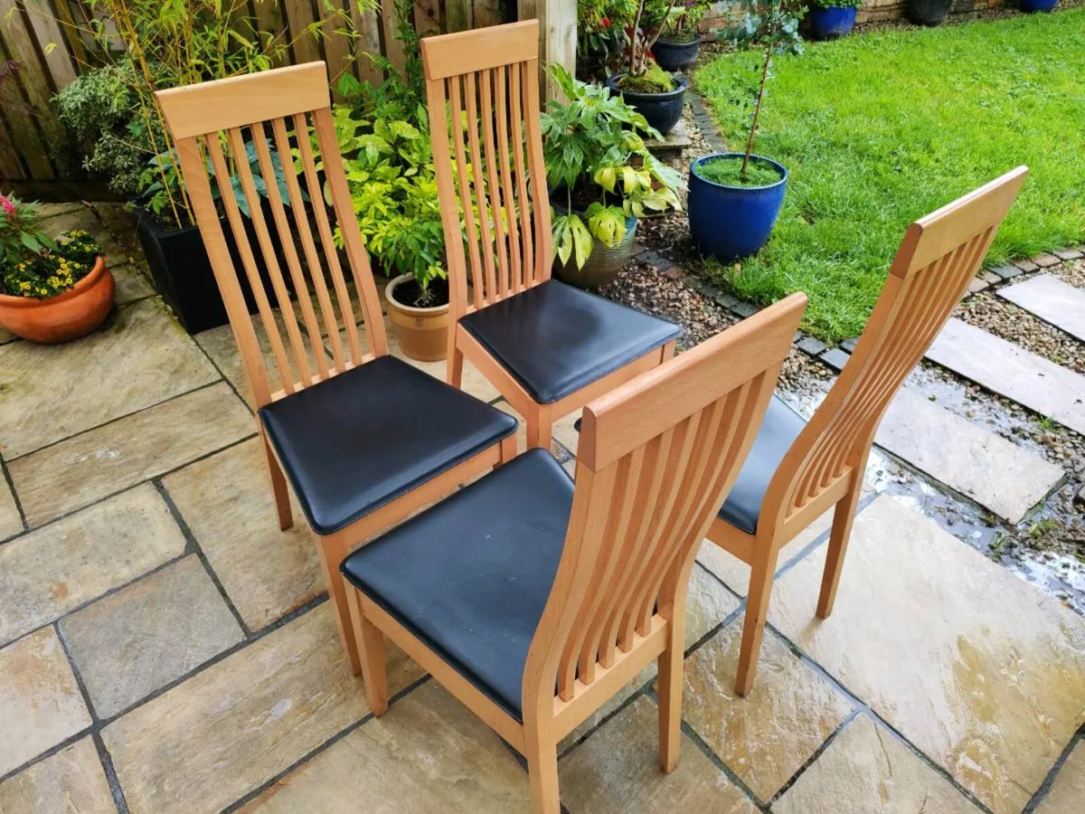 4 kitchen dining chairs - Image 2