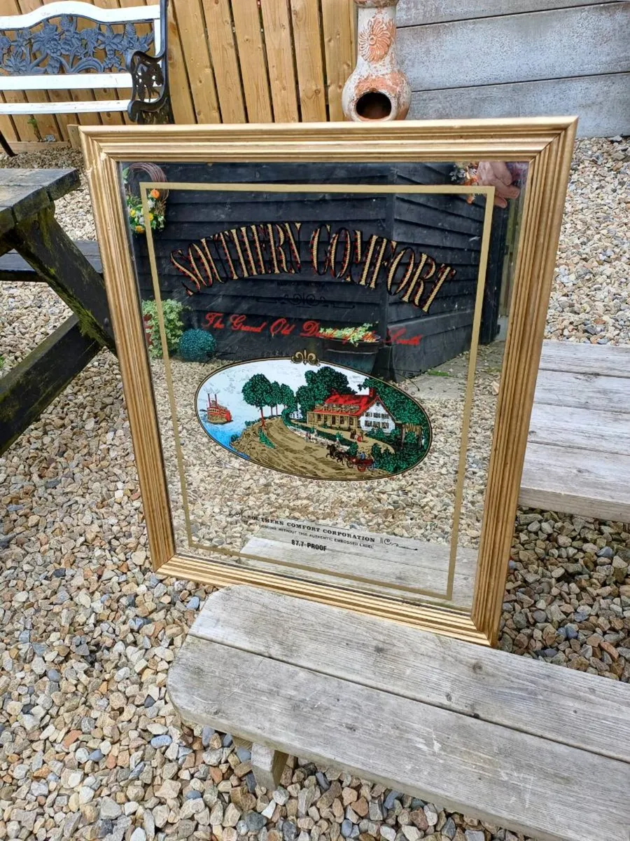 1960/70s Southern Comfort Advertising Mirror - Image 1