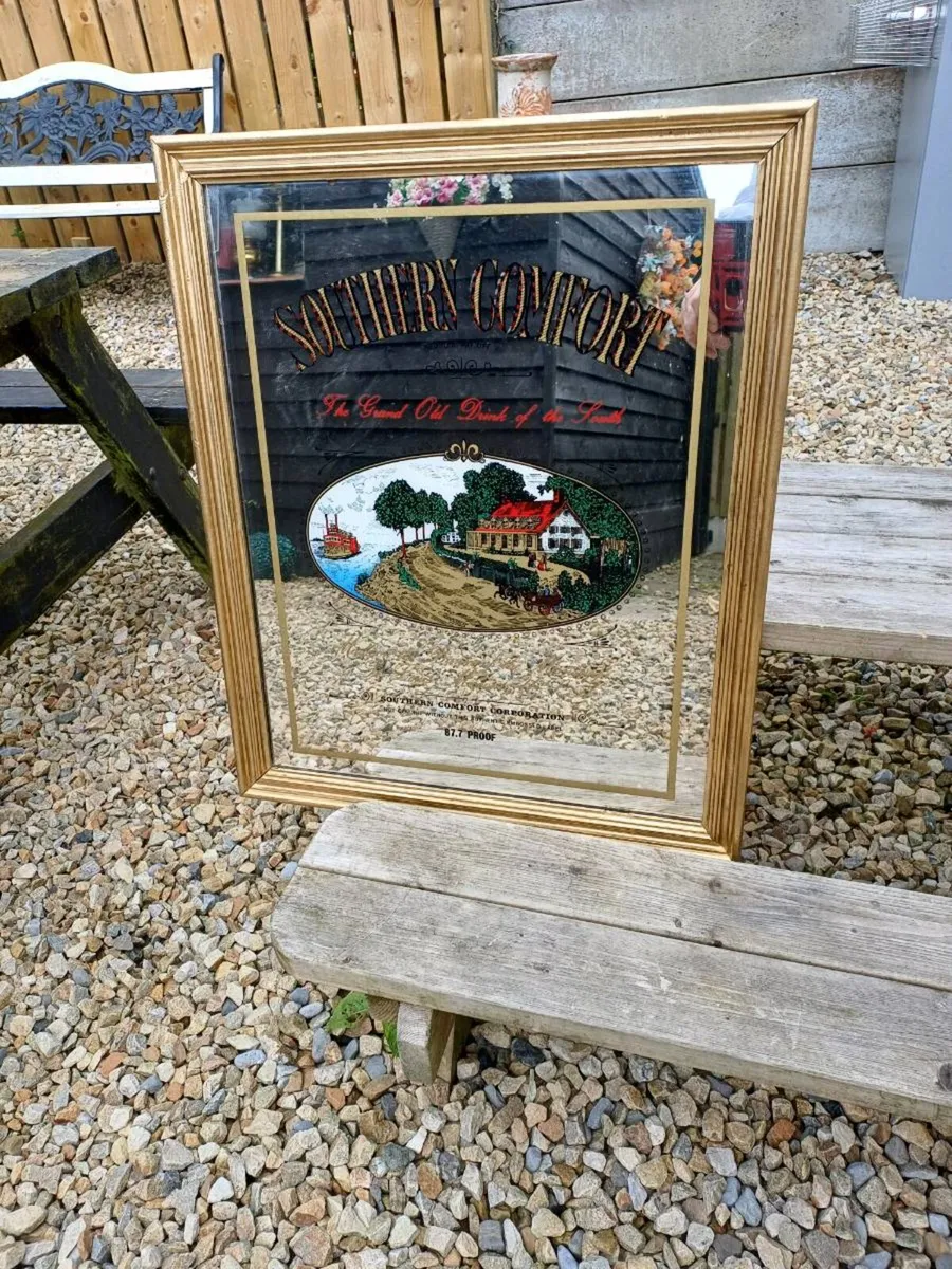 1960/70s Southern Comfort Advertising Mirror - Image 2