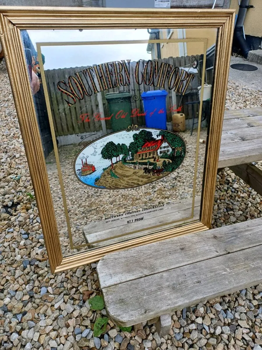 1960/70s Southern Comfort Advertising Mirror - Image 3