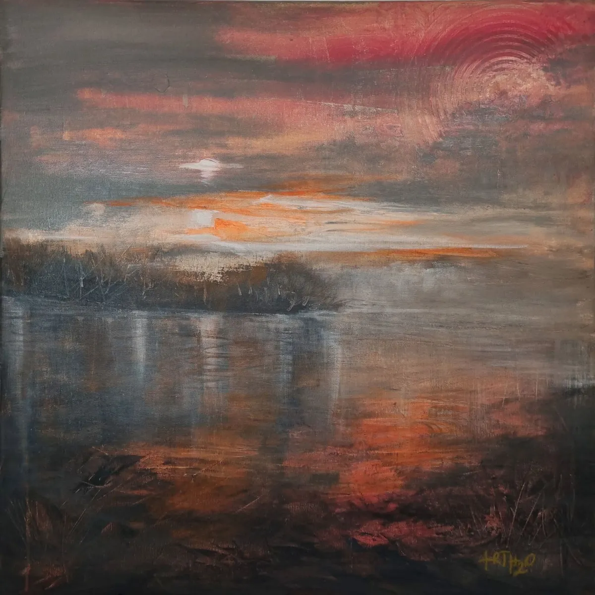 Handmade 60x60cm acrylic painting on canvas - Image 1