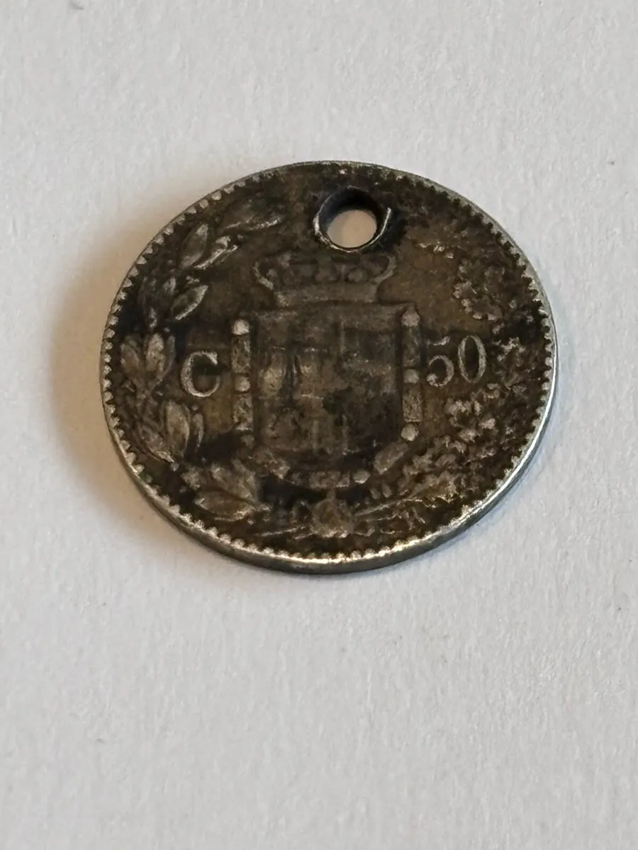 Silver coin 50 Cèntimos - Image 1